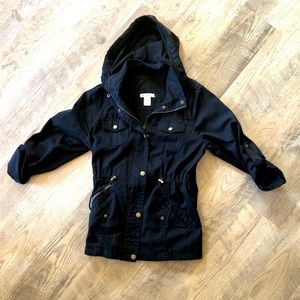 Miley + Molly black lightweight jacket/shirt